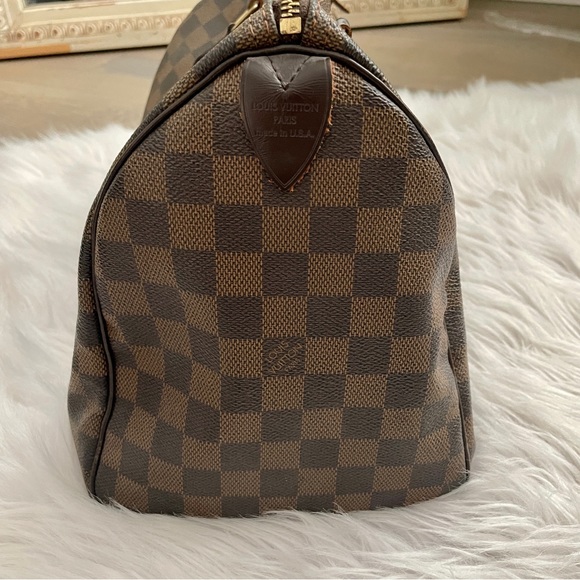 Authentic Louis Vuitton Damier Ebene Speedy 30 - Picture 8 of 12